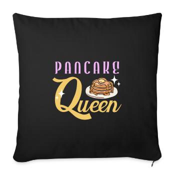 Crêpe - Housse de coussin décorative 45 x 45 cm - noir - Devant