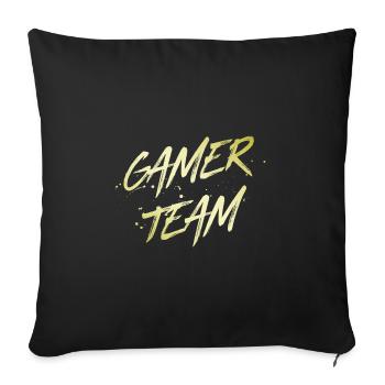 Équipe de joueurs - Housse de coussin décorative 45 x 45 cm - noir - Devant