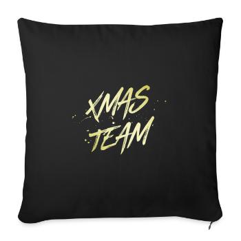 Xmas Team - Sofa pillowcase 17,3'' x 17,3'' (45 x 45 cm) - black - Front