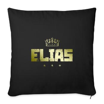 Elias - Sofa pillowcase 17,3'' x 17,3'' (45 x 45 cm) - black - Front