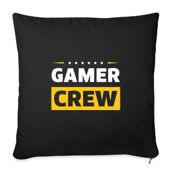 Équipage de joueurs - Housse de coussin décorative 45 x 45 cm - noir - Devant