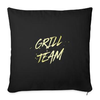Grill Team - Sofa pillowcase 17,3'' x 17,3'' (45 x 45 cm) - black - Front