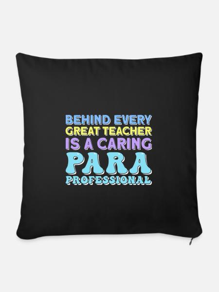 Paraprofessional - Sofakissenbezug 45 x 45 cm - Schwarz
