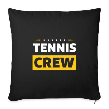 Équipe de tennis - Housse de coussin décorative 45 x 45 cm - noir - Devant