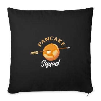 Crêpe - Housse de coussin décorative 45 x 45 cm - noir - Devant