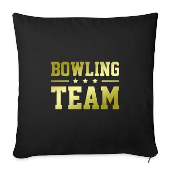 Bowling Team - Sofakissenbezug 45 x 45 cm - Schwarz - Vorne
