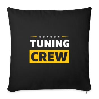 Tuning Crew - Sofa pillowcase 17,3'' x 17,3'' (45 x 45 cm) - black - Front