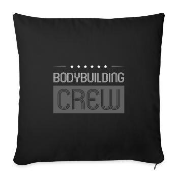 Equipe de musculation - Housse de coussin décorative 45 x 45 cm - noir - Devant