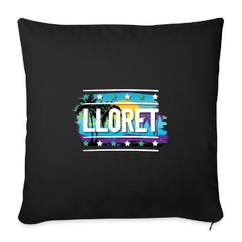Lloret De Mar - Sofakissenbezug 45 x 45 cm - Schwarz - Vorne