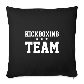 Kickboxing Team - Sofakissenbezug 45 x 45 cm - Schwarz - Vorne