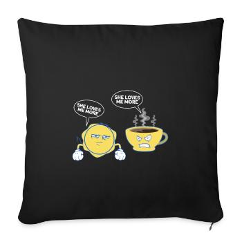 Cross Stitch Cross Stitch Embroidery - Sofa pillowcase 17,3'' x 17,3'' (45 x 45 cm) - black - Front