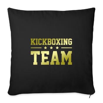 Kickboxing Team - Sofakissenbezug 45 x 45 cm - Schwarz - Vorne