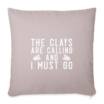 Clay pigeon shooting - Sofa pillowcase 17,3'' x 17,3'' (45 x 45 cm) - light taupe - Front