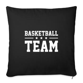 Équipe de basket-ball - Housse de coussin décorative 45 x 45 cm - noir - Devant