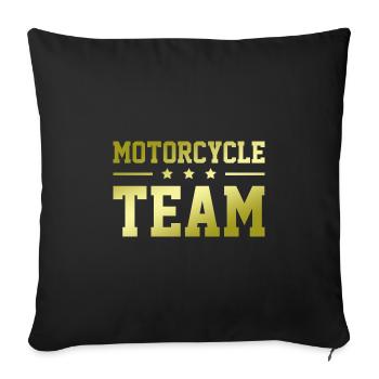 Motorcycle Team - Sofakissenbezug 45 x 45 cm - Schwarz - Vorne