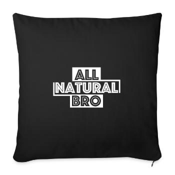 Musculation | Fitness, naturel, gymnase, santé - Housse de coussin décorative 45 x 45 cm - noir - Devant