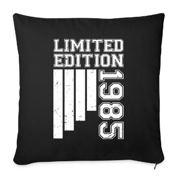1985 Anniversary Born in 1985 Limited Edition - Sofa pillowcase 17,3'' x 17,3'' (45 x 45 cm) - black - Front