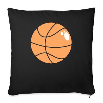 Basketball 5 0 25 - Sofakissenbezug 45 x 45 cm - Schwarz - Vorne