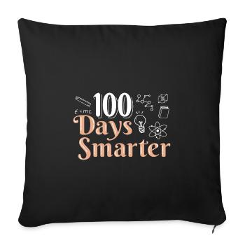 100 Days Of School - Sofa pillowcase 17,3'' x 17,3'' (45 x 45 cm) - black - Front