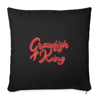 Langusten Languste - Sofakissenbezug 45 x 45 cm - Schwarz - Vorne