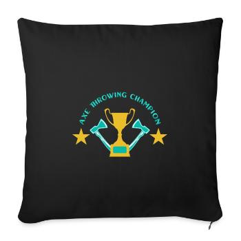 Axe throw axe throwing - Sofa pillowcase 17,3'' x 17,3'' (45 x 45 cm) - black - Front