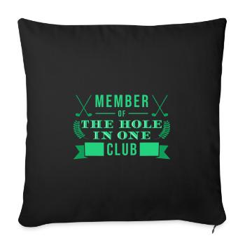 Golf Golfeurs Golfeurs - Housse de coussin décorative 45 x 45 cm - noir - Devant