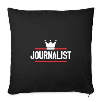 Journalist Beruf - Sofakissenbezug 45 x 45 cm - Schwarz - Vorne