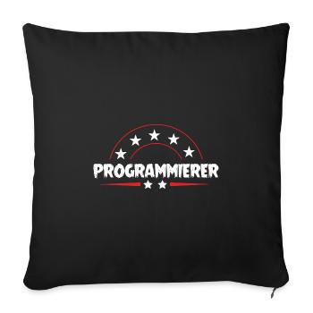 Programmierer Beruf - Sofakissenbezug 45 x 45 cm - Schwarz - Vorne