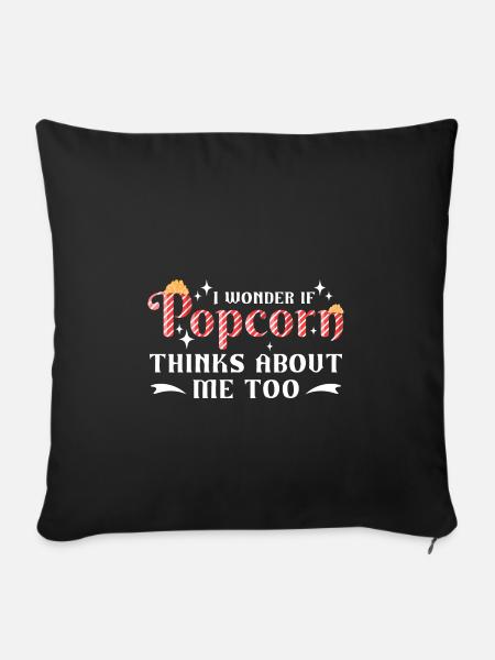 Popcorn - Sofakissenbezug 45 x 45 cm - Schwarz