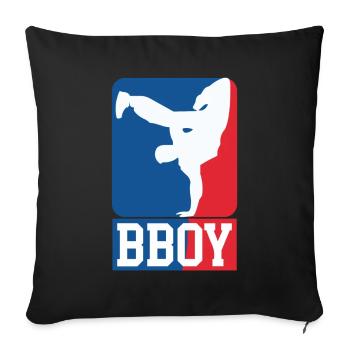 Breakdance B-Boy Streetdance Design Hip Hop Danse - Housse de coussin décorative 45 x 45 cm - noir - Devant