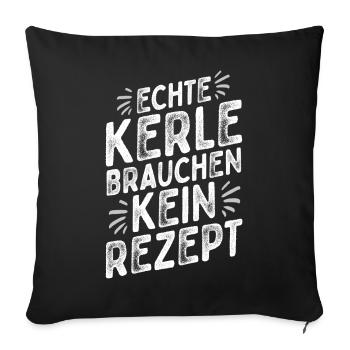 Küchenchef - Chefkoch - Lustiger Spruch - Männer - Sofakissenbezug 45 x 45 cm - Schwarz - Vorne