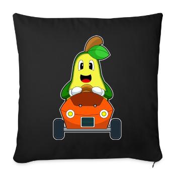 Avocado Car - Sofa pillowcase 17,3'' x 17,3'' (45 x 45 cm) - black - Front