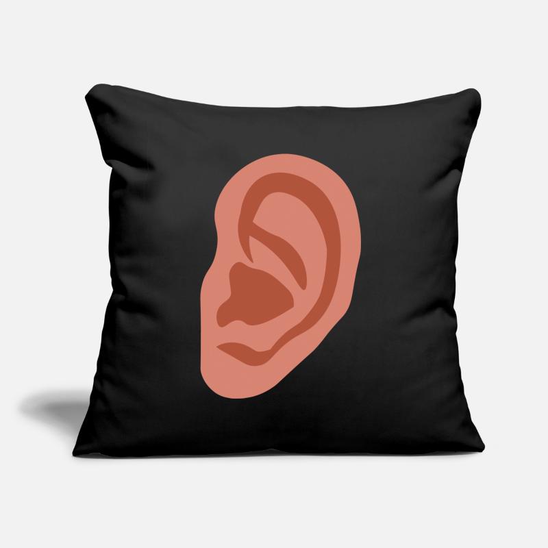 Grande oreille Housse de coussin décorative 45 x 45 cm