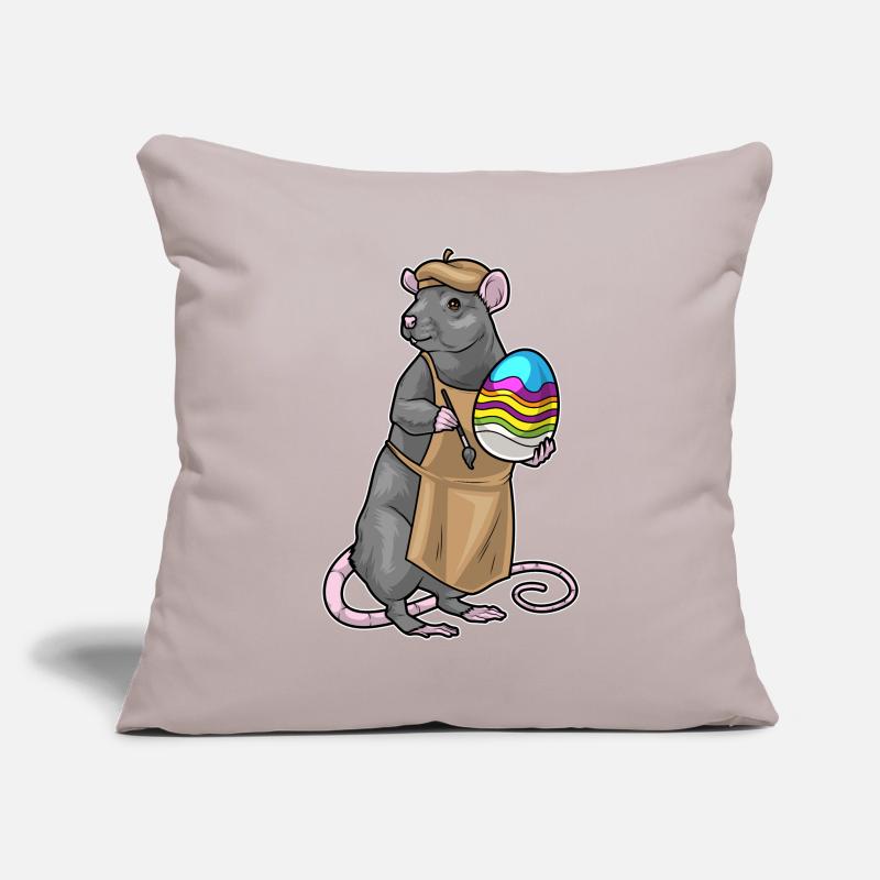 Rat Easter Painter Sofa pillowcase 17,3'' x 17,3'' (45 x 45 cm)