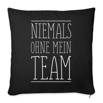 My Team - Sofa pillowcase 17,3'' x 17,3'' (45 x 45 cm) - black - Front