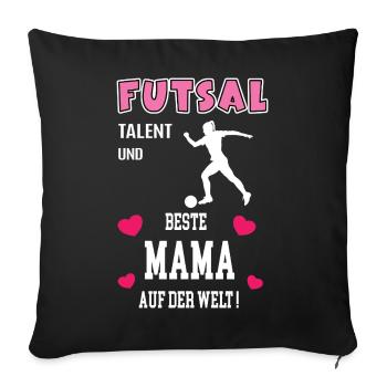 Futsal Best Mom Mom Mother's Day Birthday - Sofa pillowcase 17,3'' x 17,3'' (45 x 45 cm) - black - Front