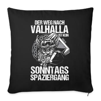 Medieval Shield Wall Medieval Market Viking - Sofa pillowcase 17,3'' x 17,3'' (45 x 45 cm) - black - Front