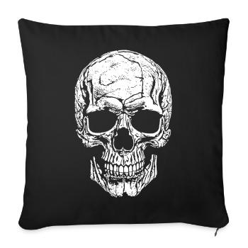 Skull - Sofa pillowcase 17,3'' x 17,3'' (45 x 45 cm) - black - Front