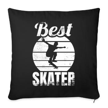Bester Skater - Sofakissenbezug 45 x 45 cm - Schwarz - Vorne