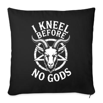 No Gods Goat Emblem - Sofa pillowcase 17,3'' x 17,3'' (45 x 45 cm) - black - Front
