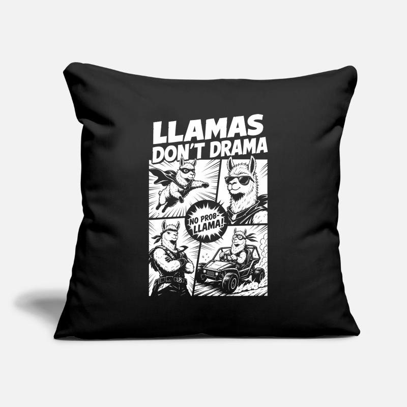 Llama Mode Action Comic Sofakissenbezug 45 x 45 cm