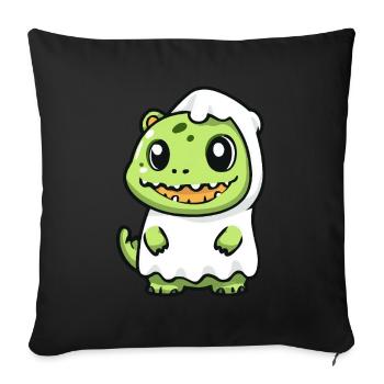 Alligator Halloween Comic Ghost - Sofa pillowcase 17,3'' x 17,3'' (45 x 45 cm) - black - Front