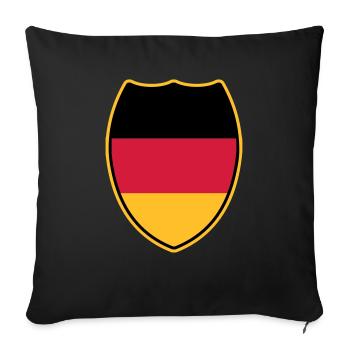 Wappen_von_Deutschland-3c - Sofakissenbezug 45 x 45 cm - Schwarz - Vorne