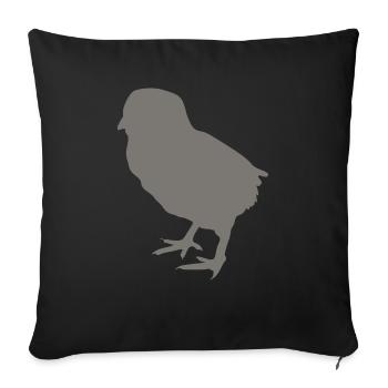 chick - Sofa pillowcase 17,3'' x 17,3'' (45 x 45 cm) - black - Front