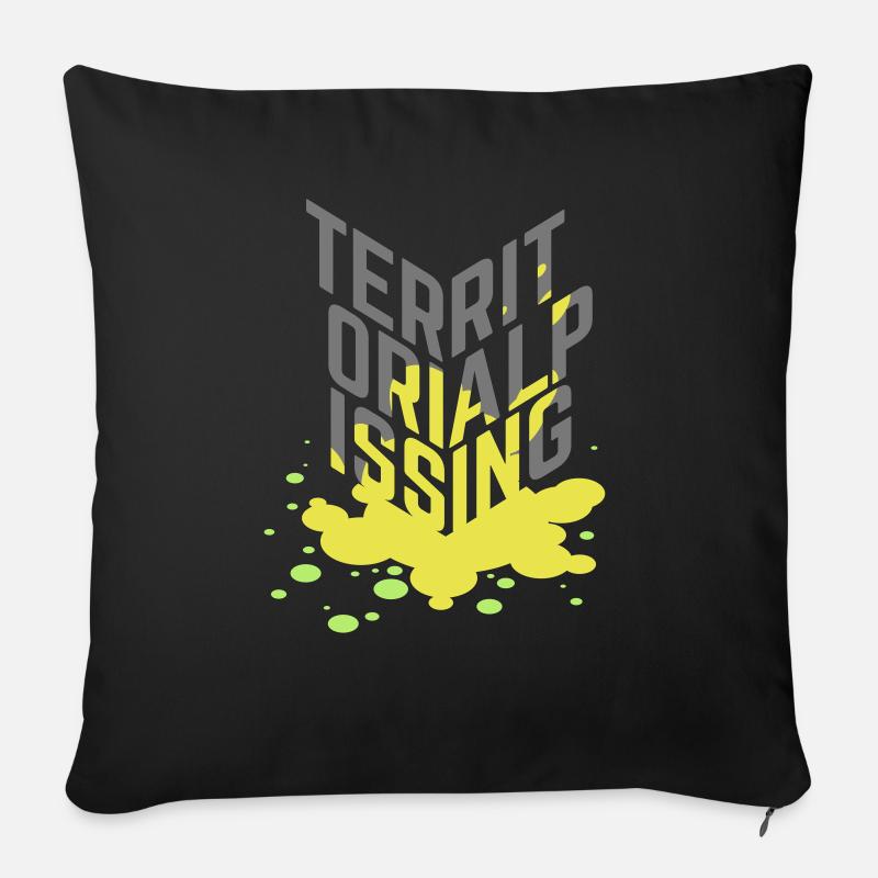 Territorial Pissing - Sofakissenbezug 45 x 45 cm - Schwarz