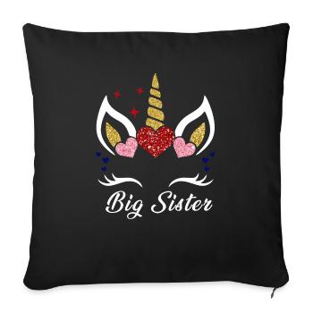Big Sister - Sofa pillowcase 17,3'' x 17,3'' (45 x 45 cm) - black - Front
