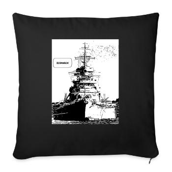 conception blindée - Housse de coussin décorative 45 x 45 cm - noir - Devant
