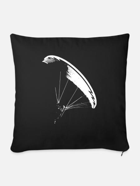 Gleitschirmflieger Nova CP - Sofakissenbezug 45 x 45 cm - Schwarz