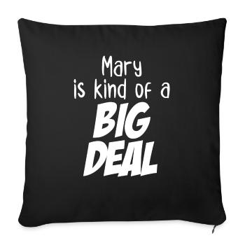 Mary est une sorte de gros problème - Housse de coussin décorative 45 x 45 cm - noir - Devant