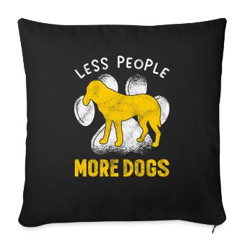 Bluetick Coonhound Gift Funny Saying - Sofa pillowcase 17,3'' x 17,3'' (45 x 45 cm) - black - Front